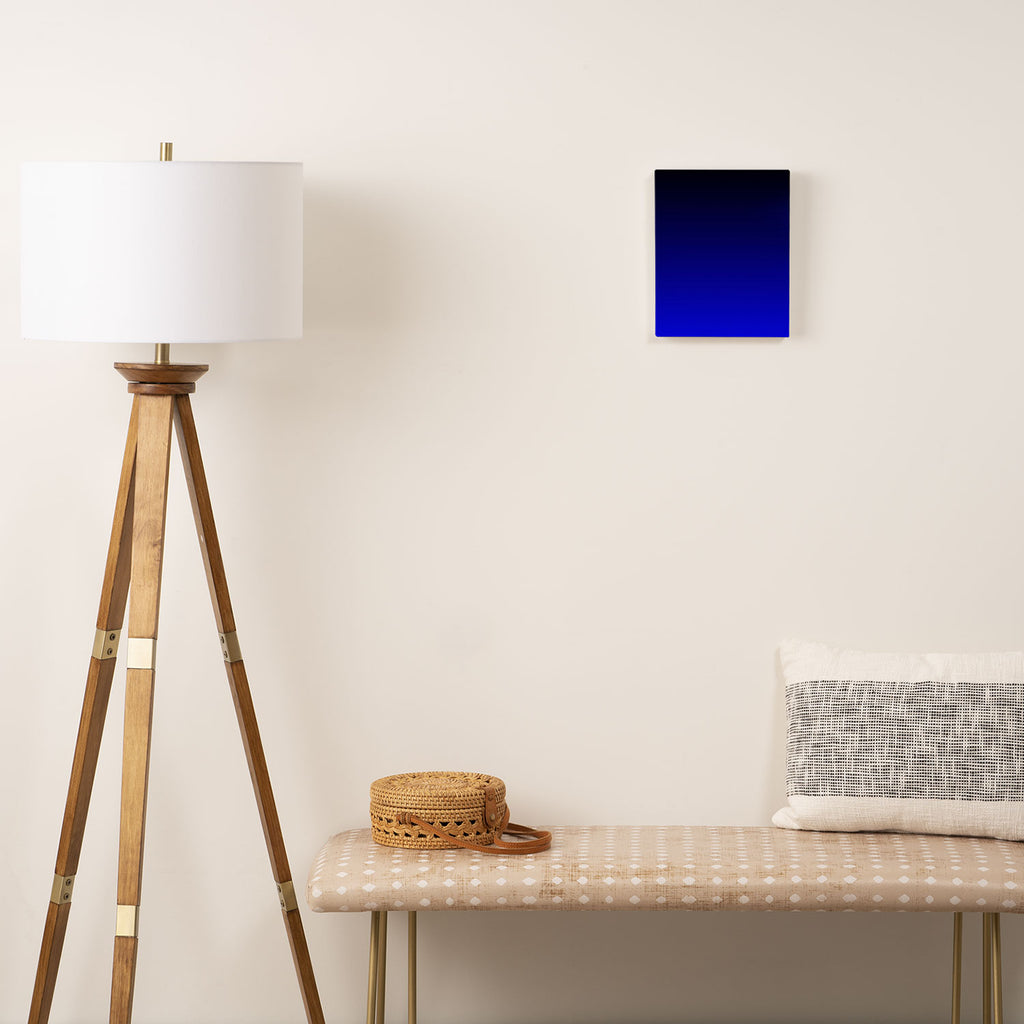 Black and Cobalt Gradient Canvas Print Gallery Image 2