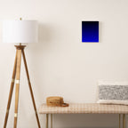 Black and Cobalt Gradient Canvas Print Gallery Image 2