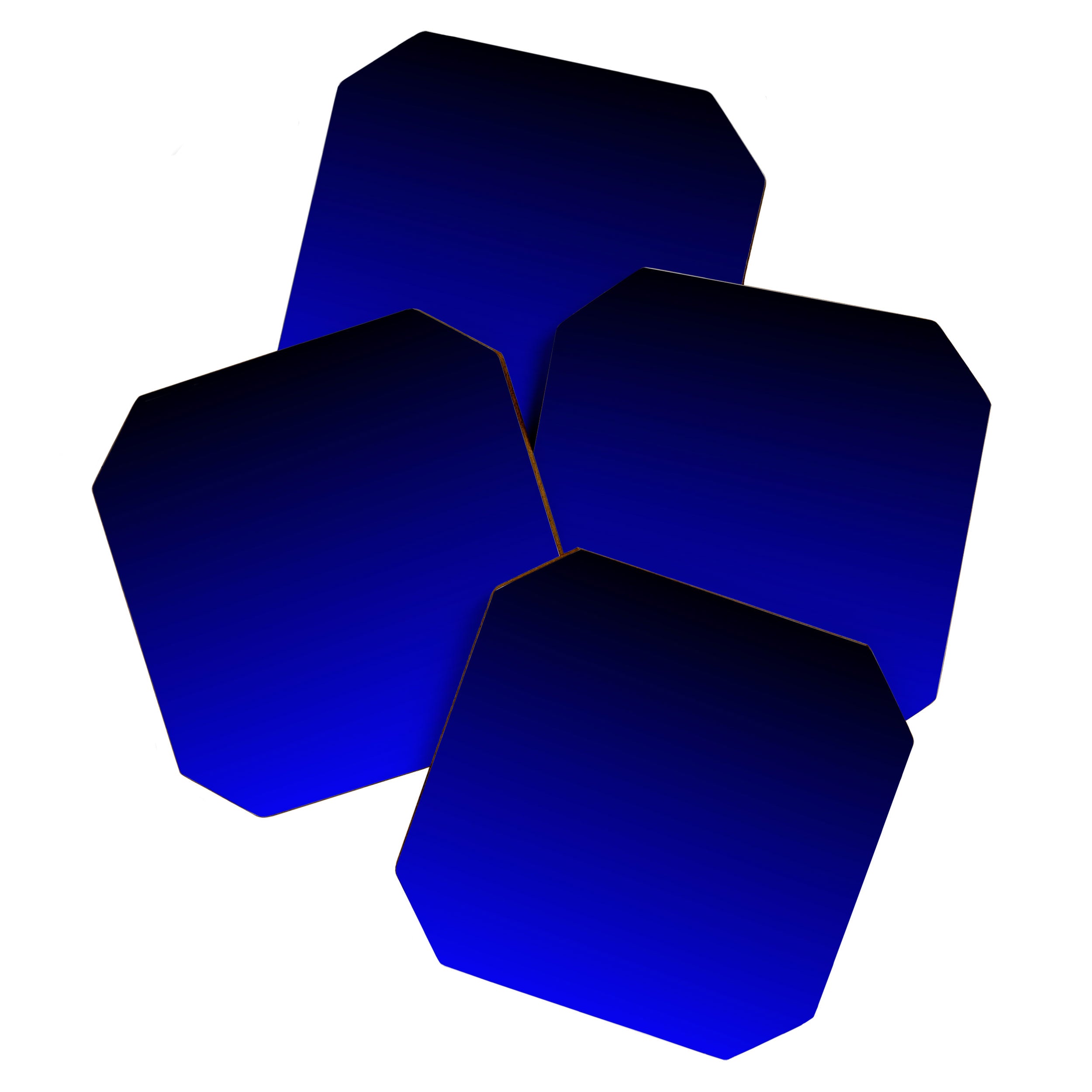 Black and Cobalt Gradient Coaster Gallery Image 1