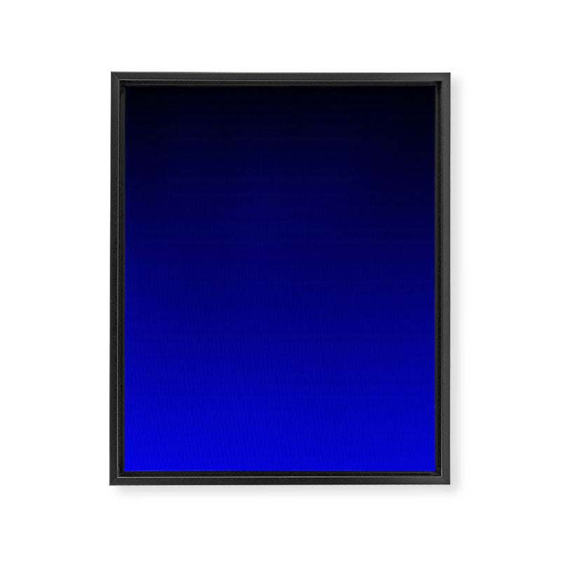 Black and Cobalt Gradient Framed Canvas Print Gallery Image 8