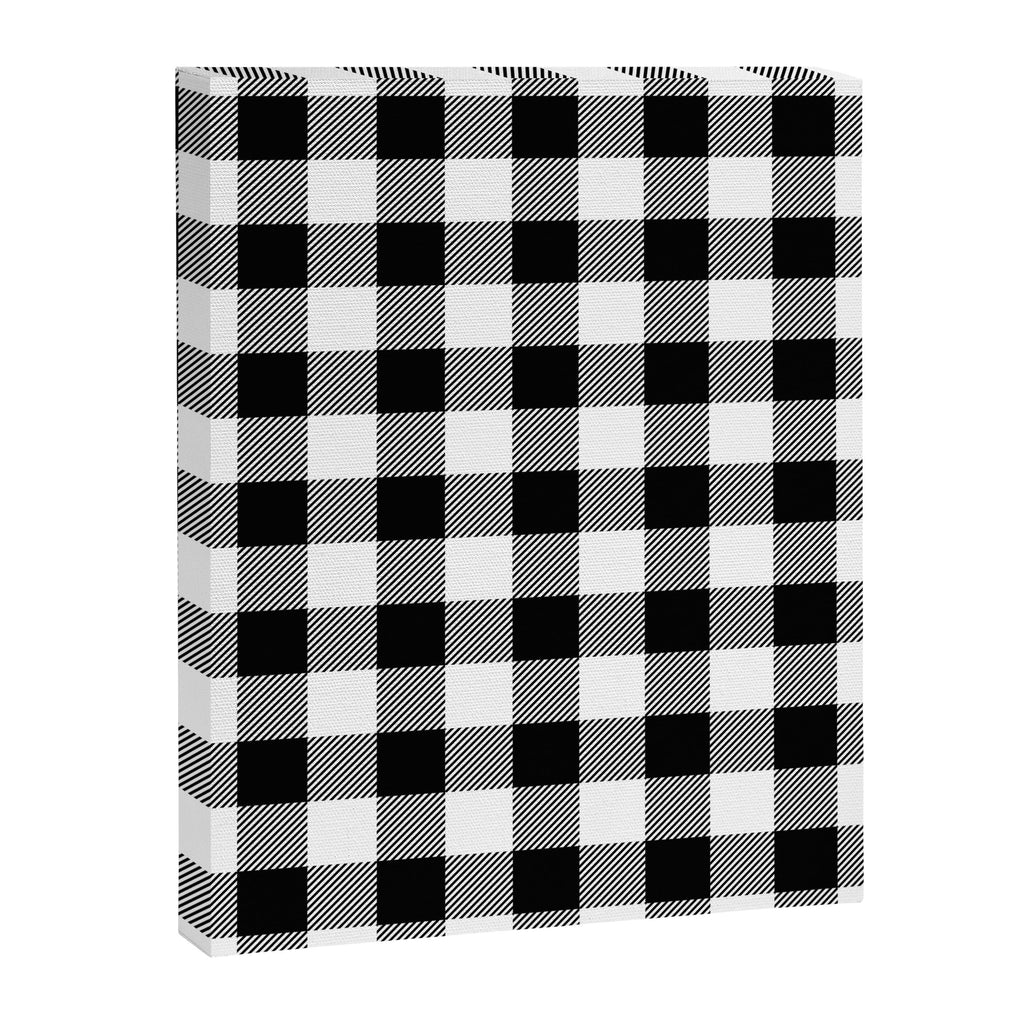 Black and White Buffalo Check Canvas Print Gallery Image 8