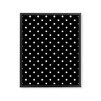 Black and White Polka Dots Framed Canvas Print Gallery Image 8
