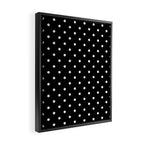 Black and White Polka Dots Framed Canvas Print Gallery Image 2