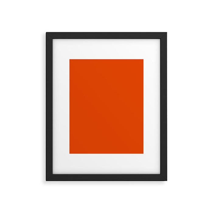 Burnt Orange Framed Art Print Gallery Image 1