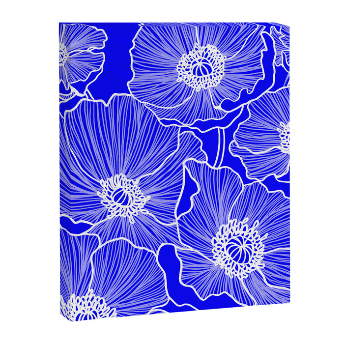 Cobalt Poppies Canvas Print Gallery Image 1
