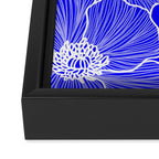 Cobalt Poppies Framed Canvas Print Gallery Image 3