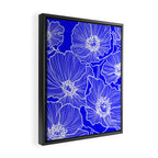 Cobalt Poppies Framed Canvas Print Gallery Image 2