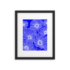 Cobalt Poppies Framed Art Print Gallery Image 6