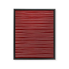 Crimson Pinstripes Framed Canvas Print Gallery Image 8