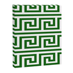 Dark Emerald Greek Key Canvas Print Gallery Image 8