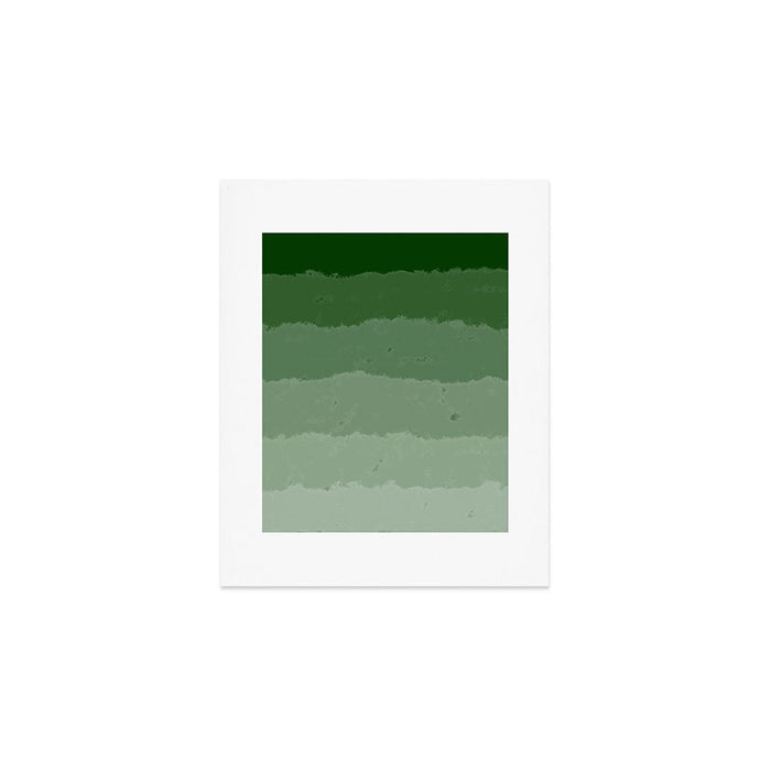Forest Green Cloud Layers Art Print Gallery Image 1