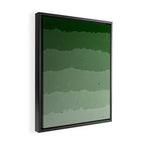 Forest Green Cloud Layers Framed Canvas Print Gallery Image 2