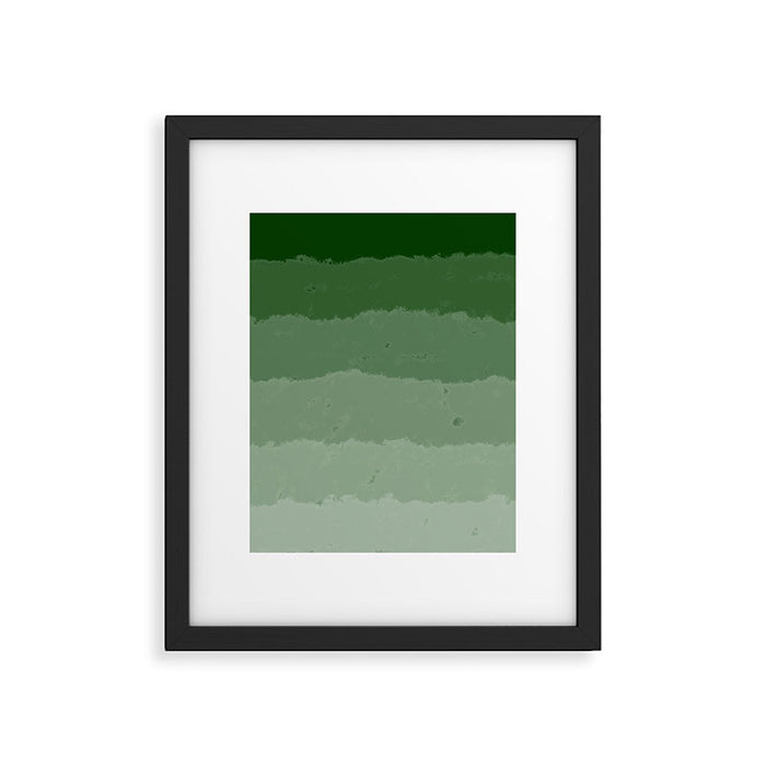 Forest Green Cloud Layers Framed Art Print Gallery Image 1