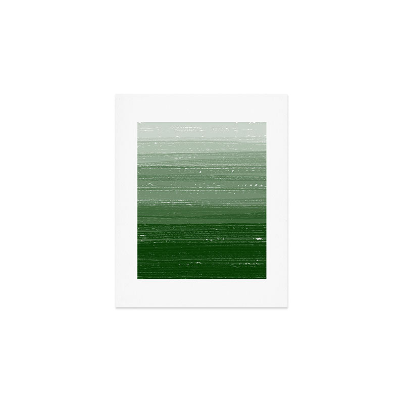 Forest Green Paint Gradient Art Print Gallery Image 1