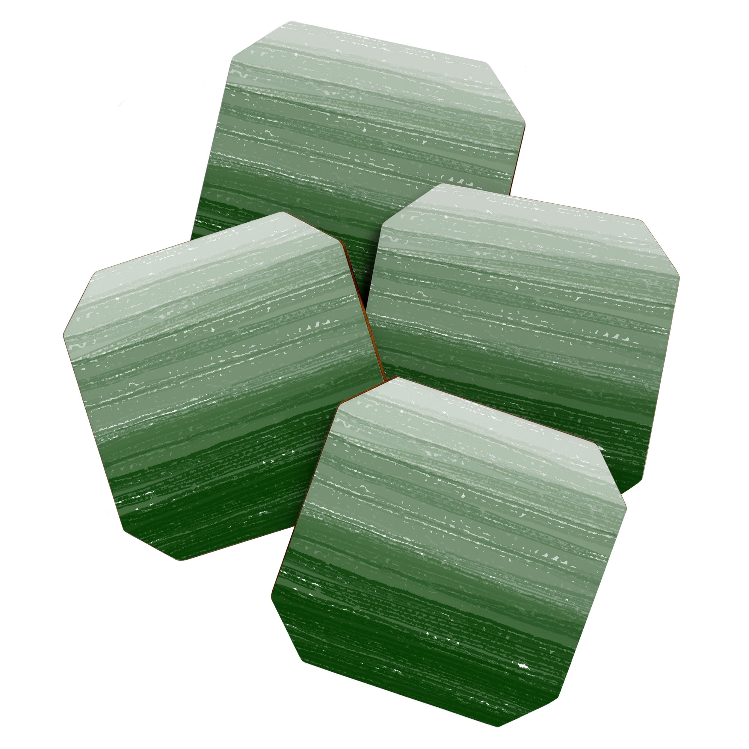 Forest Green Paint Gradient Coaster Gallery Image 1