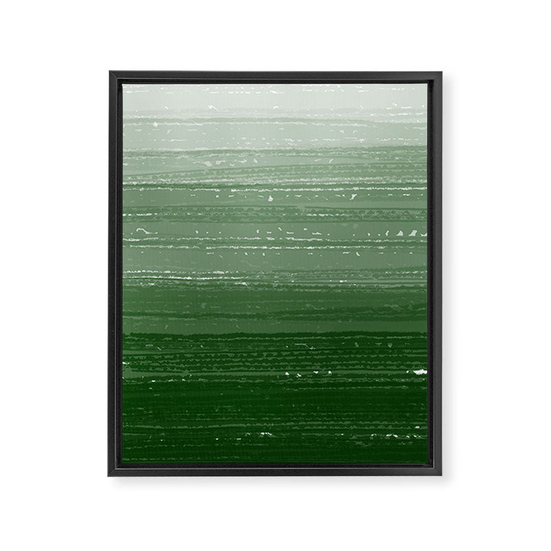 Forest Green Paint Gradient Framed Canvas Print Gallery Image 8