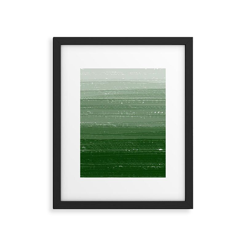 Forest Green Paint Gradient Framed Art Print Gallery Image 6