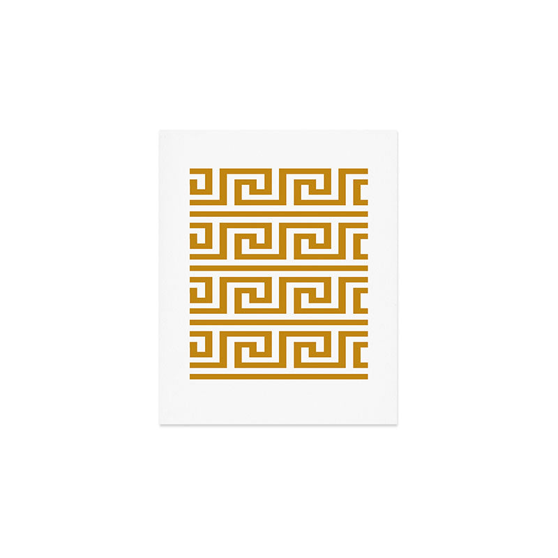 Gold Greek Key Art Print Gallery Image 1