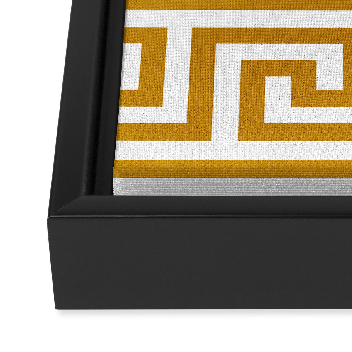 Gold Greek Key Framed Canvas Print Gallery Image 3