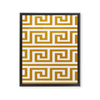 Gold Greek Key Framed Canvas Print Gallery Image 8