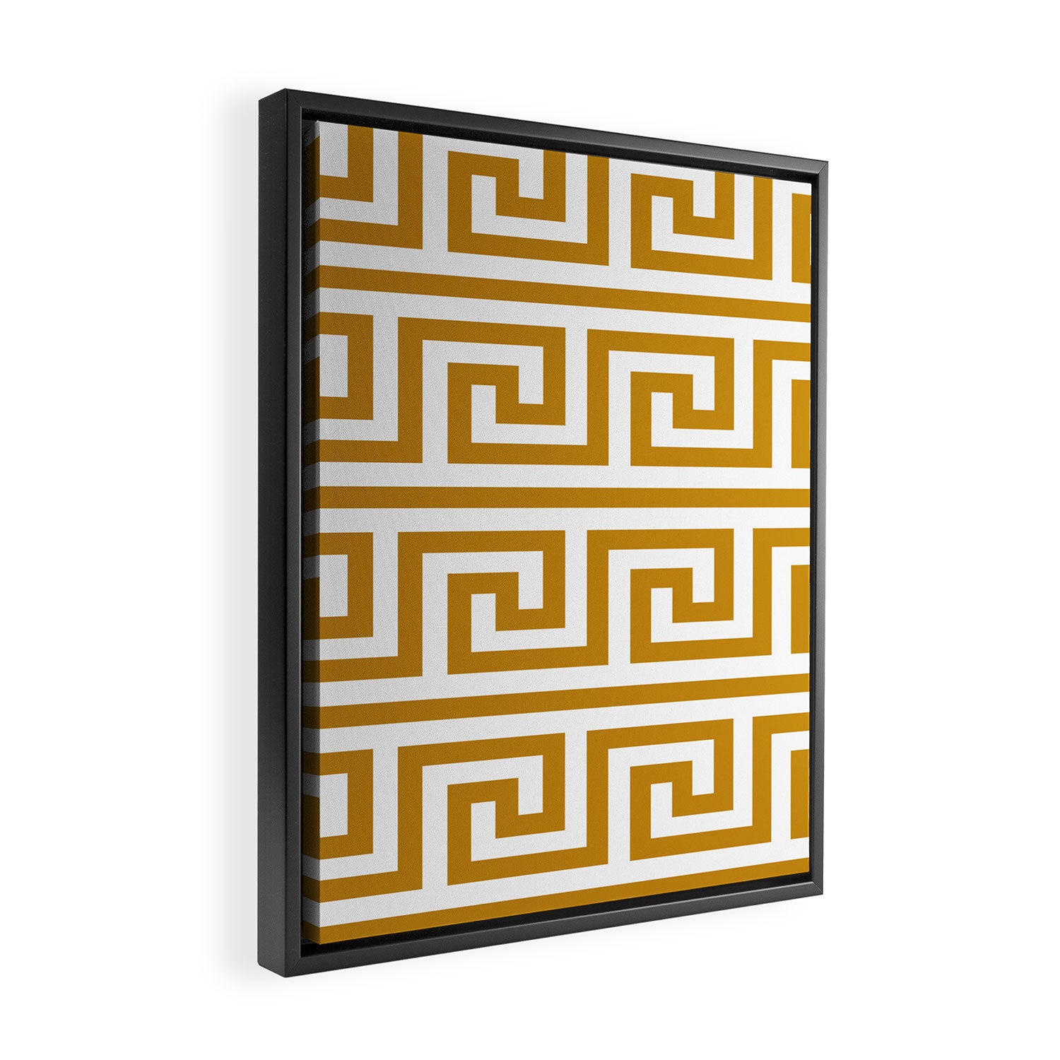 Gold Greek Key Framed Canvas Print Gallery Image 2
