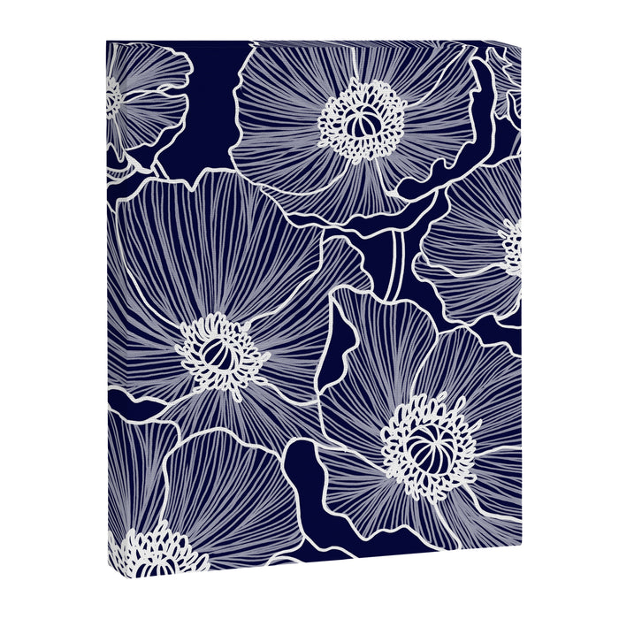 Indigo Poppies Canvas Print Gallery Image 1