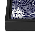 Indigo Poppies Framed Canvas Print Gallery Image 3