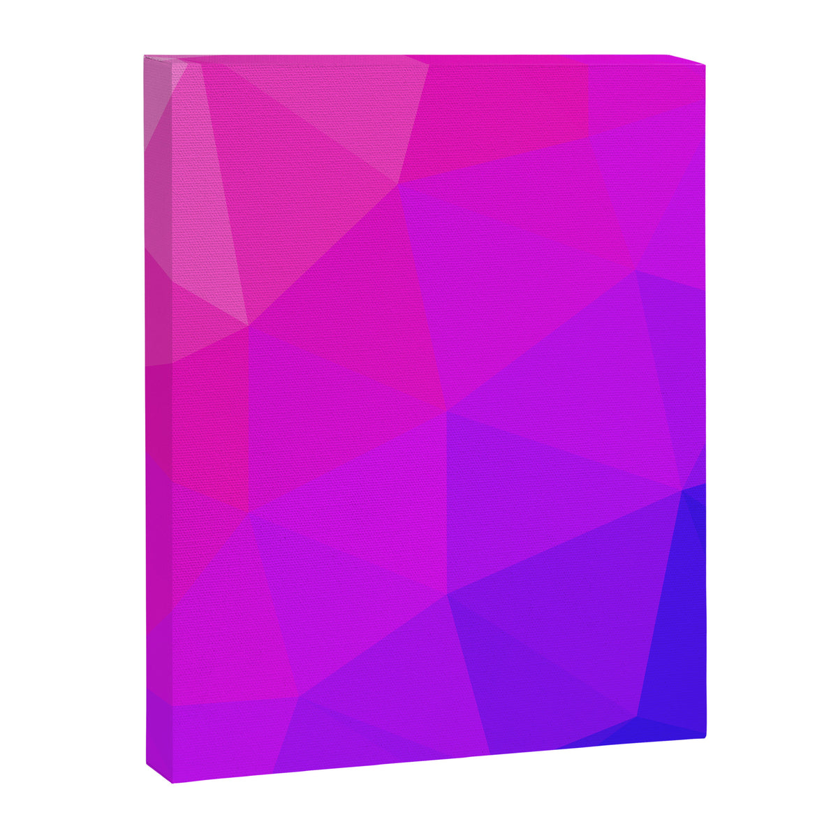 Magenta and Violet Low Poly Pattern Canvas Print Gallery Image 8