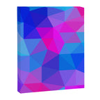 Magenta Blacklight Low Poly Canvas Print Gallery Image 8