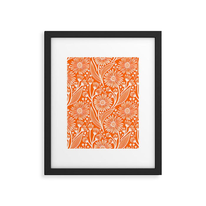 Marmalade Coneflowers Framed Art Print Gallery Image 1