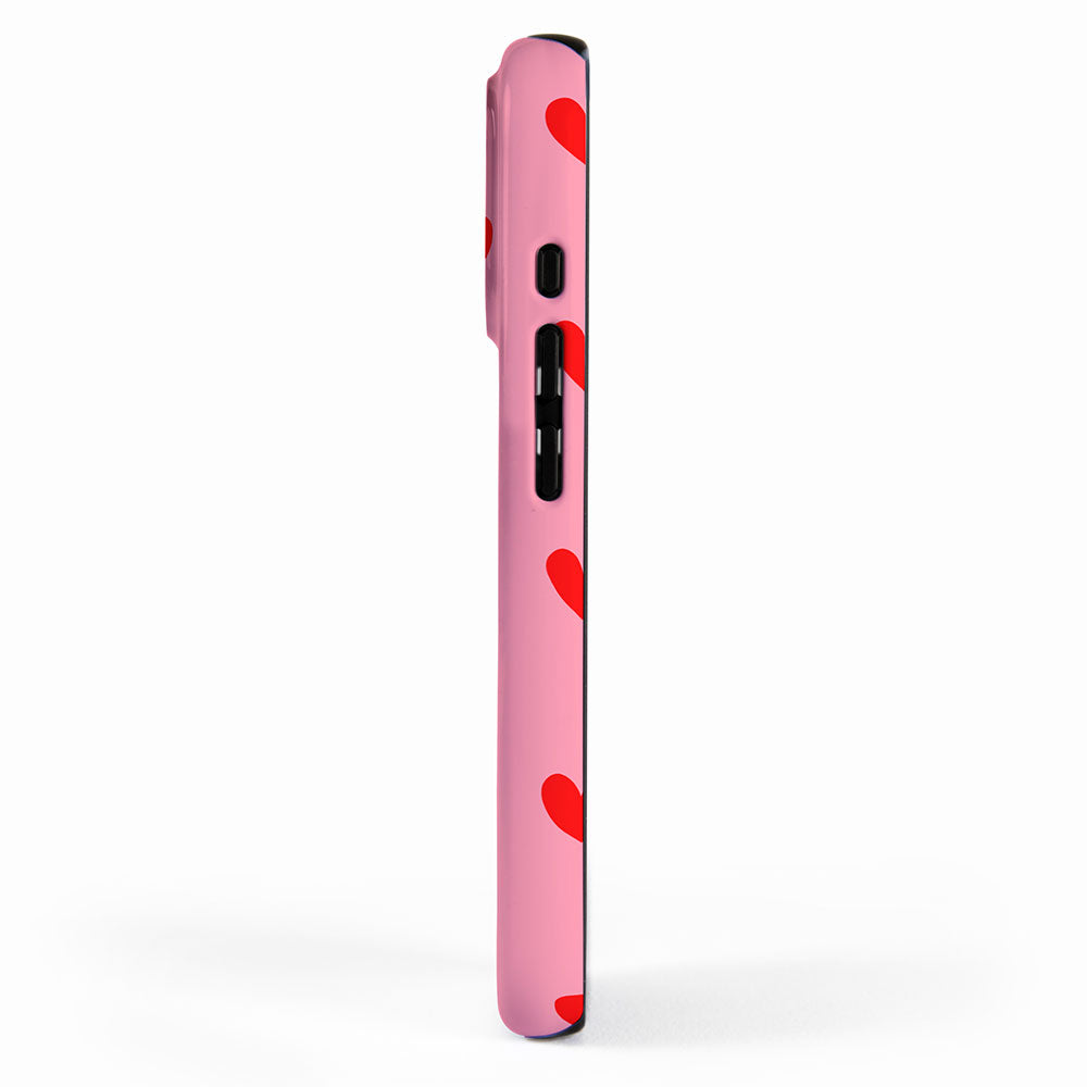 Red Heart Pattern iPhone Case Gallery Image 2