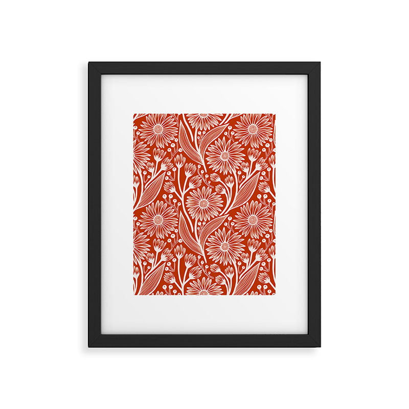 Rust Coneflowers Framed Art Print Gallery Image 6