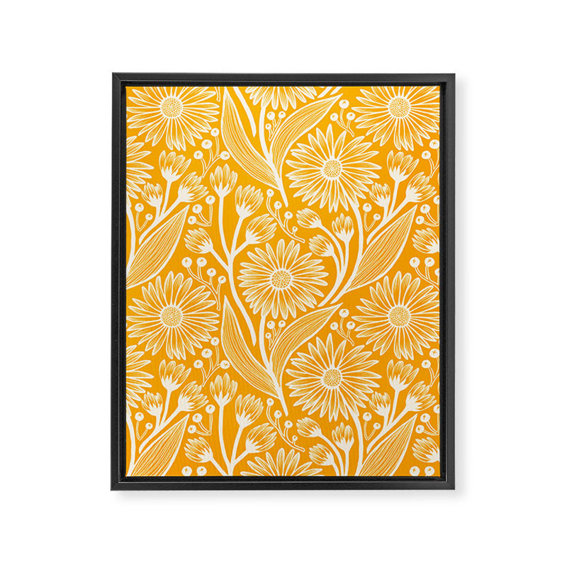 Saffron Coneflowers Framed Canvas Print Gallery Image 8