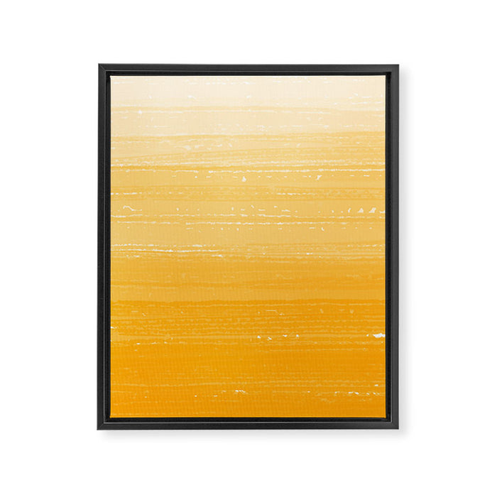 Saffron Paint Gradient Framed Canvas Print Gallery Image 1