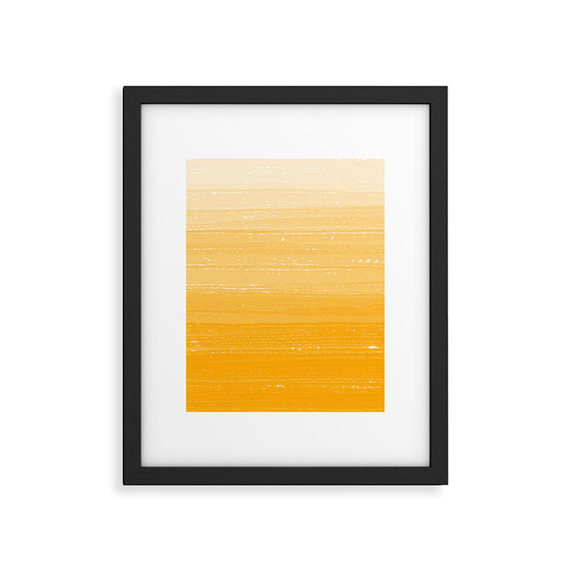 Saffron Paint Gradient Framed Art Print Gallery Image 6