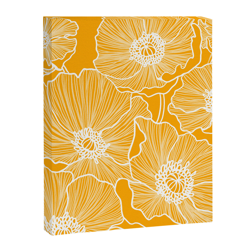 Saffron Yellow Poppies Canvas Print Gallery Image 8