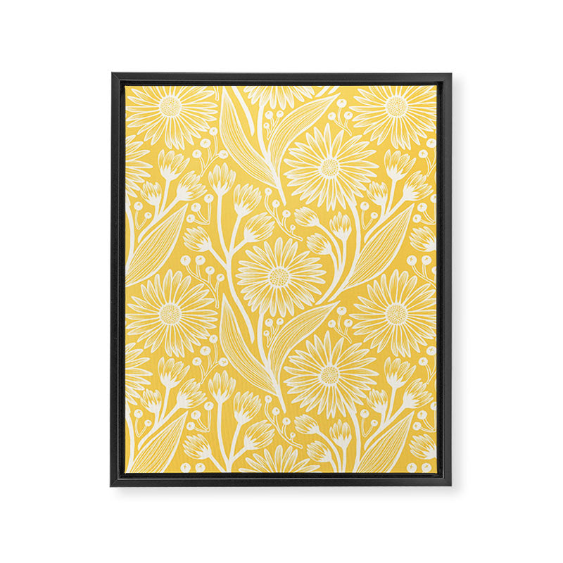 Sunshine Yellow Coneflowers Framed Canvas Print Gallery Image 8