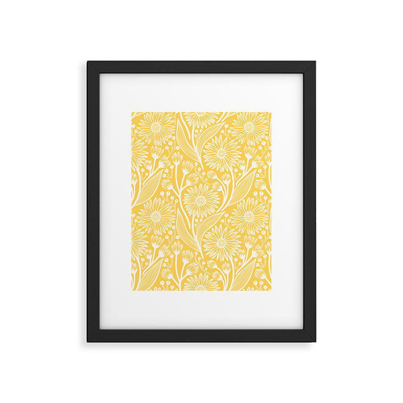 Sunshine Yellow Coneflowers Framed Art Print Gallery Image 6
