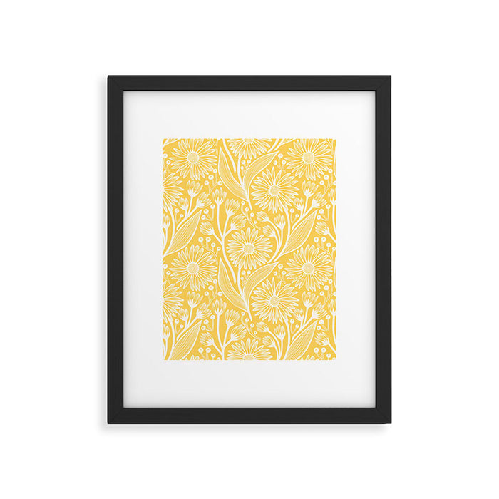 Sunshine Yellow Coneflowers Framed Art Print Gallery Image 1