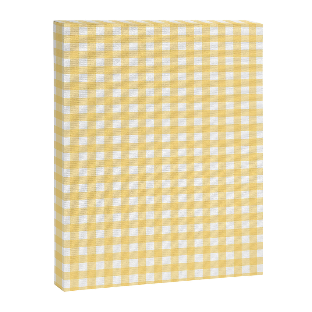 Sunshine Yellow Gingham Canvas Print Gallery Image 8