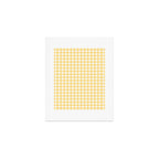 Sunshine Yellow Gingham Art Print Gallery Image 1