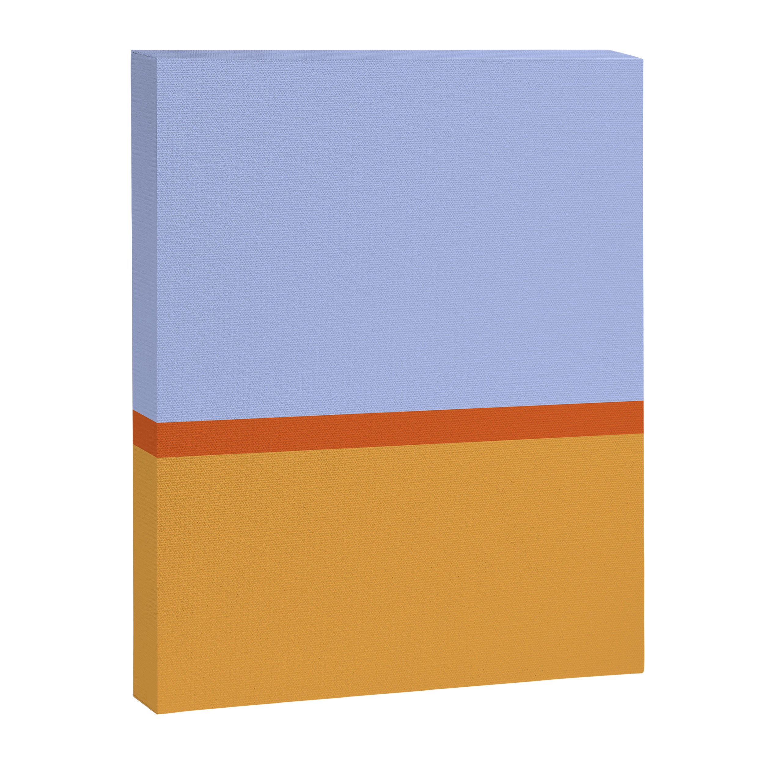 70s Summer Color Block Blue and Orange Canvas Print Gallery Image 8