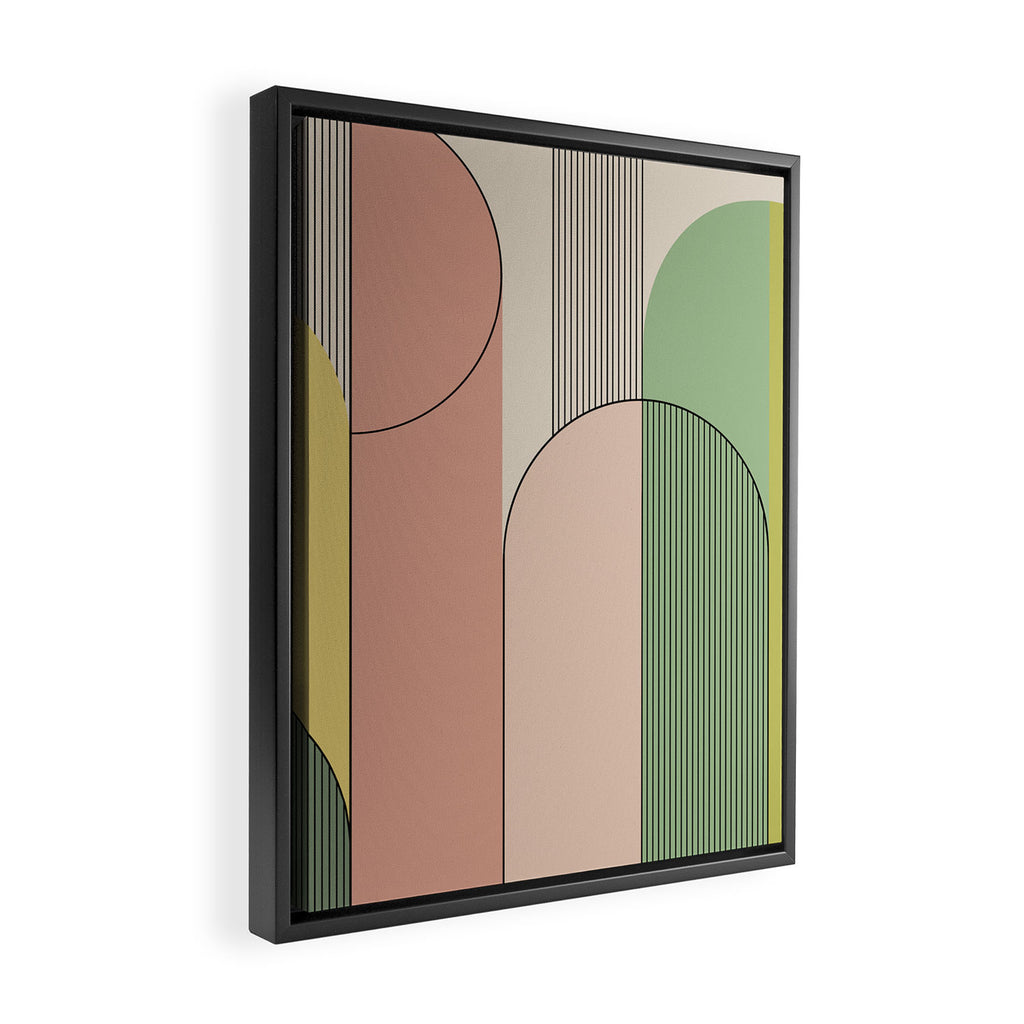 Abstract Arches I Framed Canvas Print Gallery Image 2