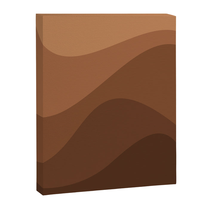 Abstract Color Waves - Desert Tones Canvas Print Gallery Image 1
