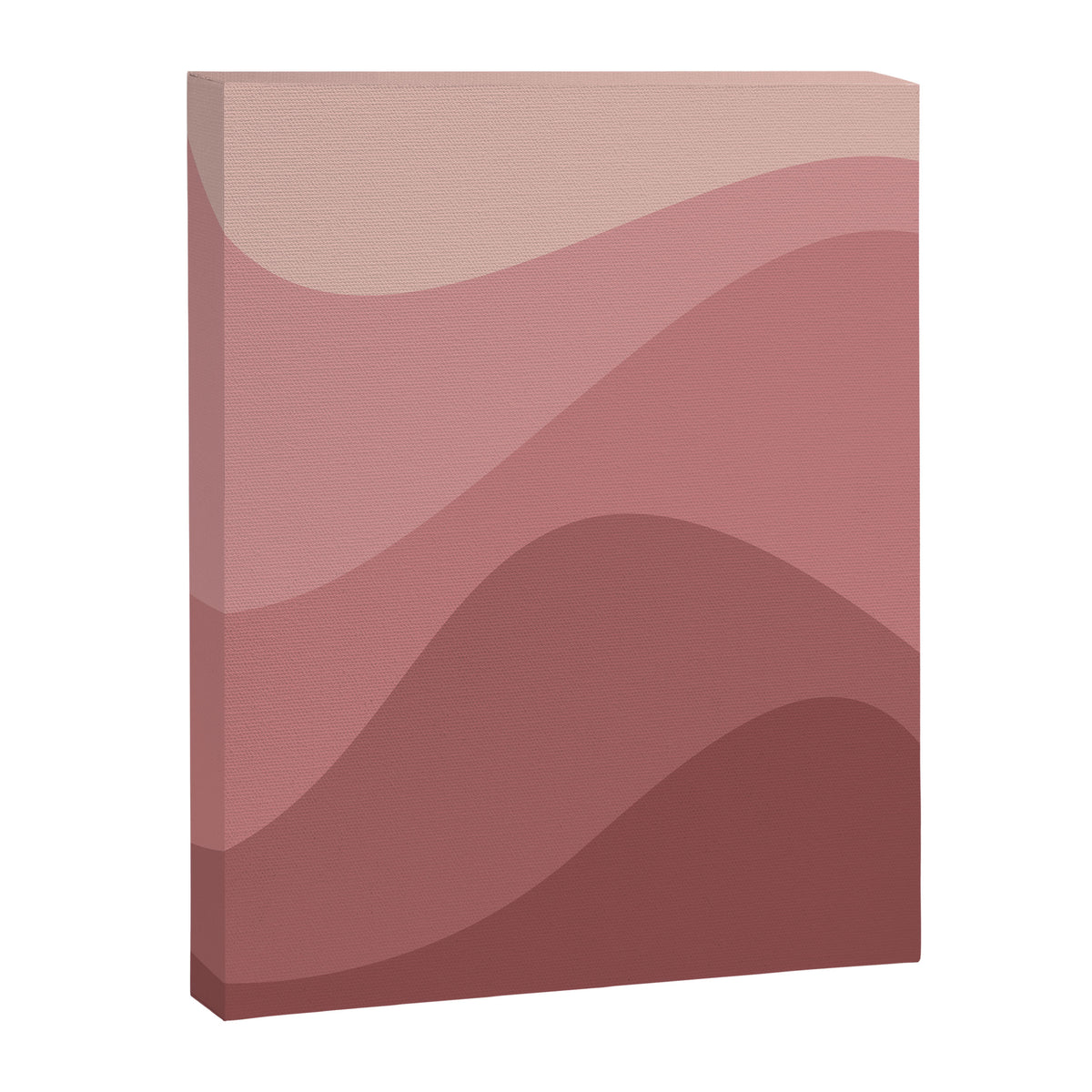 Abstract Color Waves - Pink Tones Canvas Print Gallery Image 6