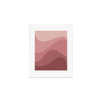 Abstract Color Waves - Pink Tones Art Print Gallery Image 1