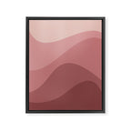 Abstract Color Waves - Pink Tones Framed Canvas Print Gallery Image 6