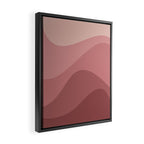 Abstract Color Waves - Pink Tones Framed Canvas Print Gallery Image 2