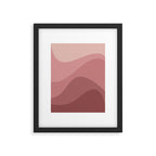 Abstract Color Waves - Pink Tones Framed Art Print Gallery Image 5