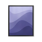 Abstract Color Waves Very Peri Framed Canvas Print Gallery Image 6